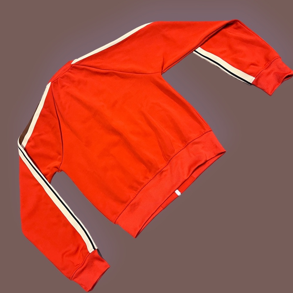 πHOST PICK π NWT The Kooples Retro Jacket in red, brown and cream. - Picture 3 of 13
